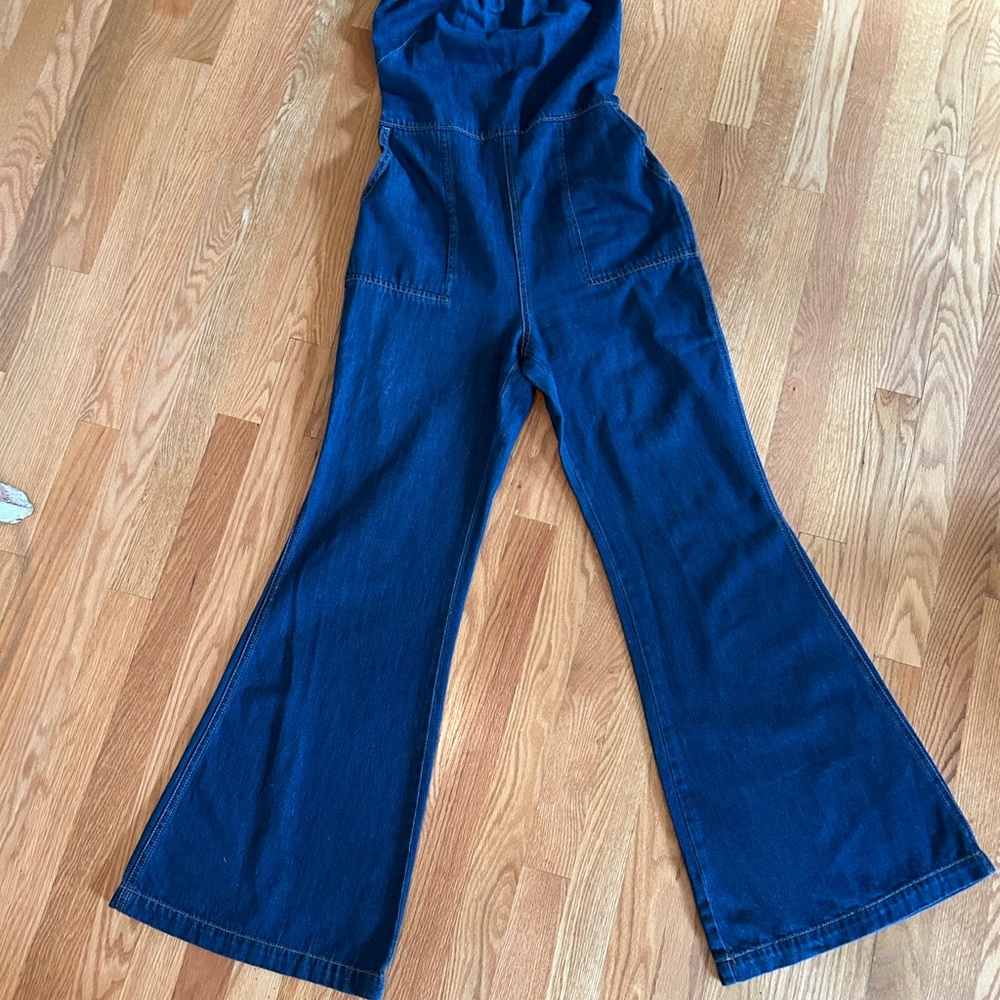 FREE PEOPLE DENIM JUMPSUIT